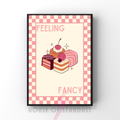 feelin' fancy | Kitsch Kitchen checkerboard pastels collection print