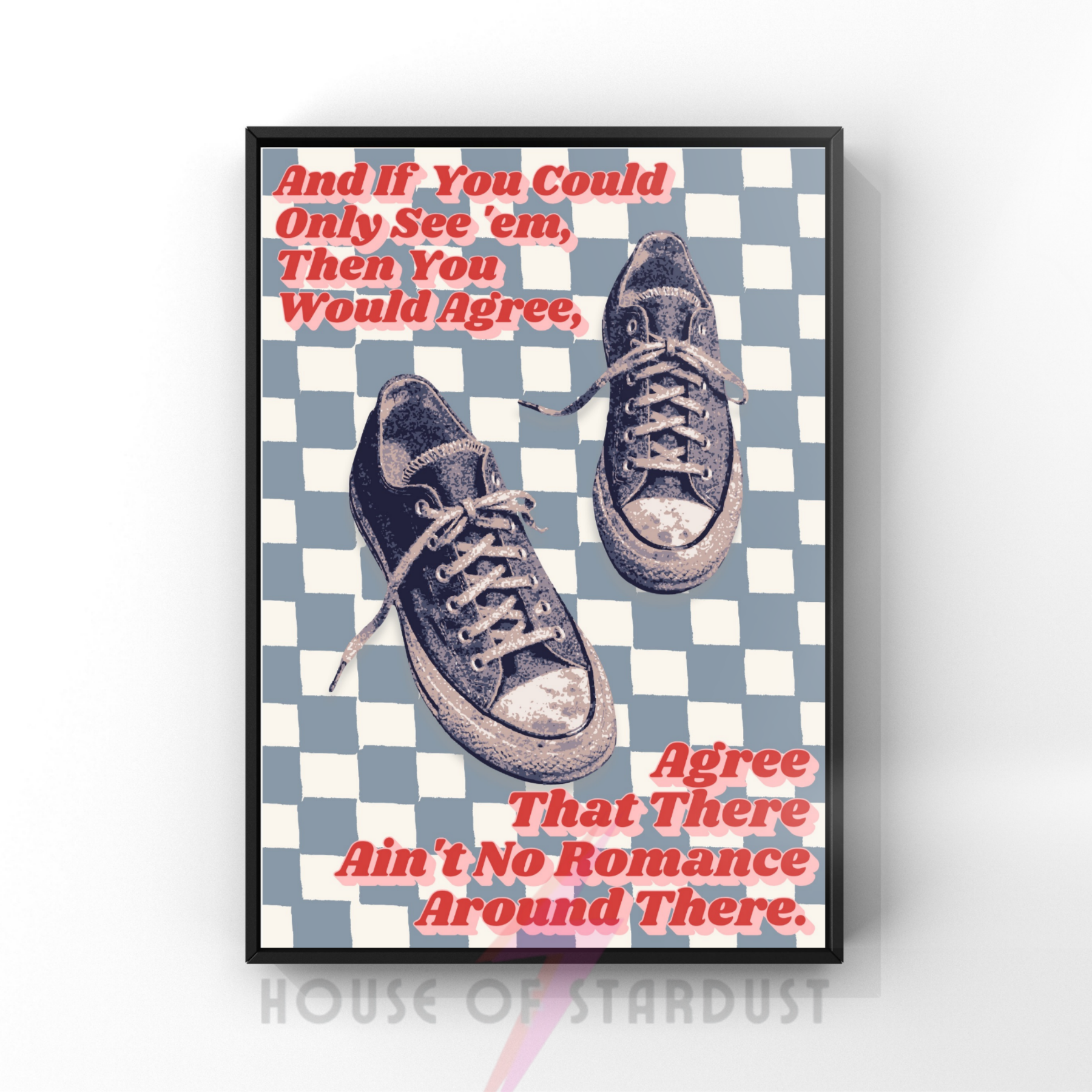 A certain Romance | Arctic Monkeys Inspired checkerboard Music Print