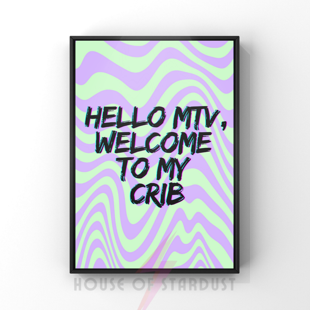 hello MTV | funky waves art print