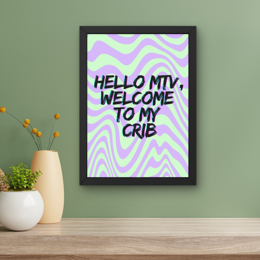 hello MTV | funky waves art print