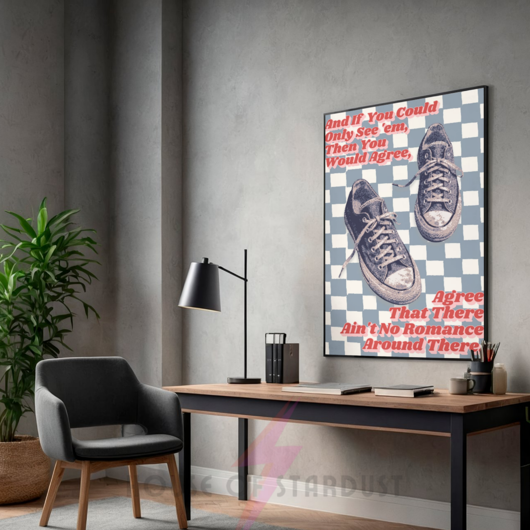 A certain Romance | Arctic Monkeys Inspired checkerboard Music Print