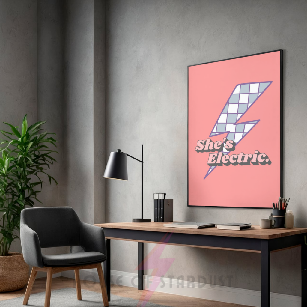 She's Electric | Retro Music Print