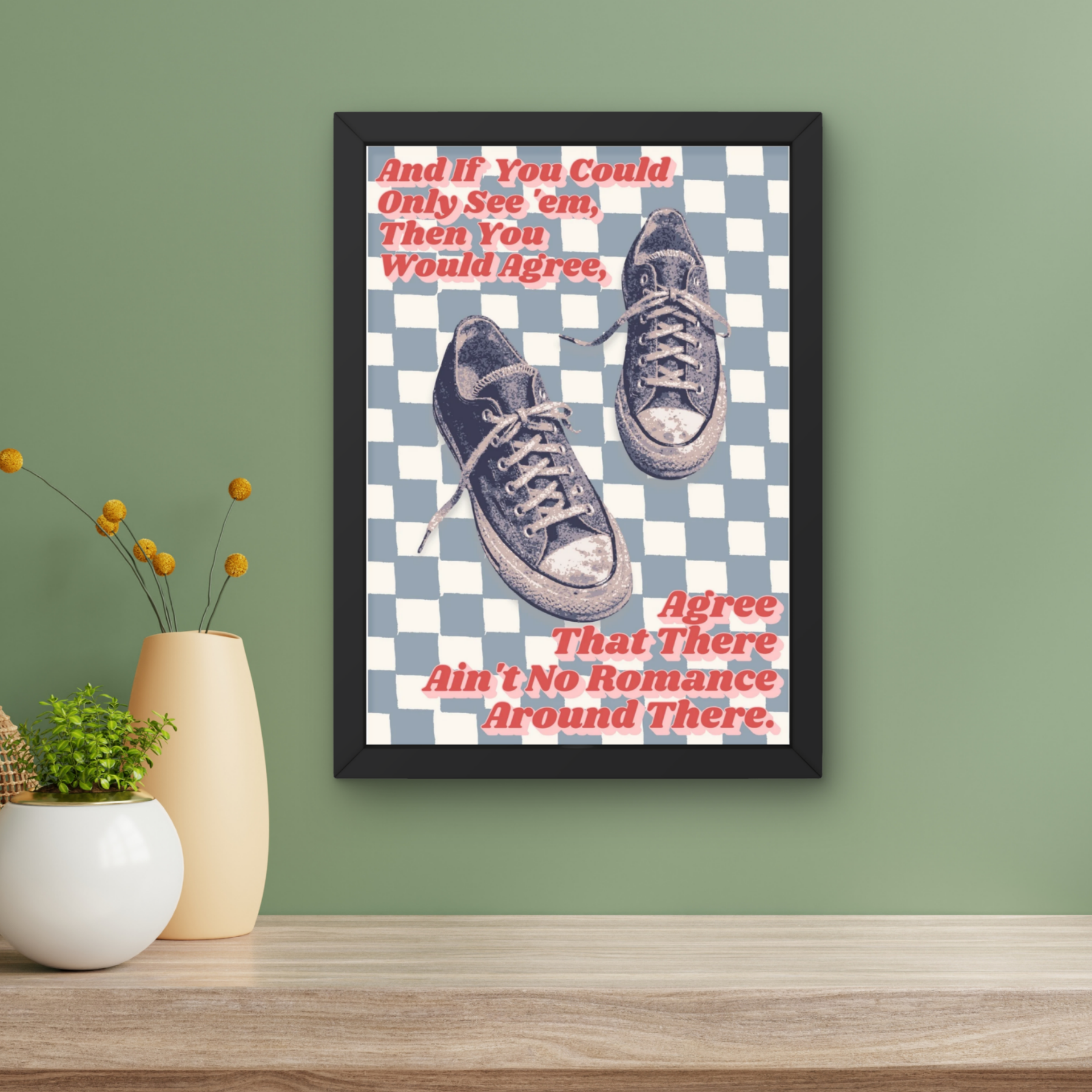 A certain Romance | Arctic Monkeys Inspired checkerboard Music Print