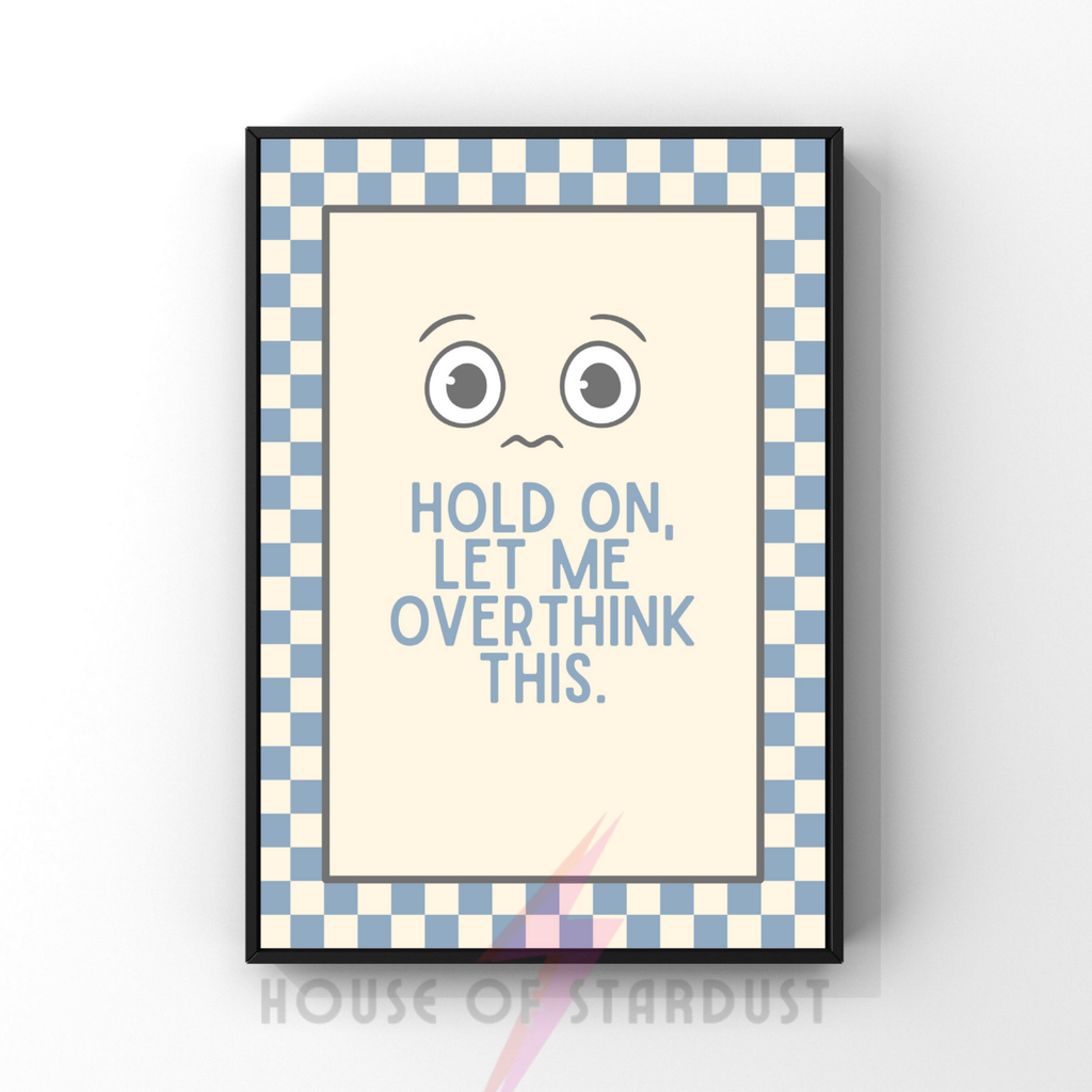 let me overthink think this | checkerboard pastels collection print