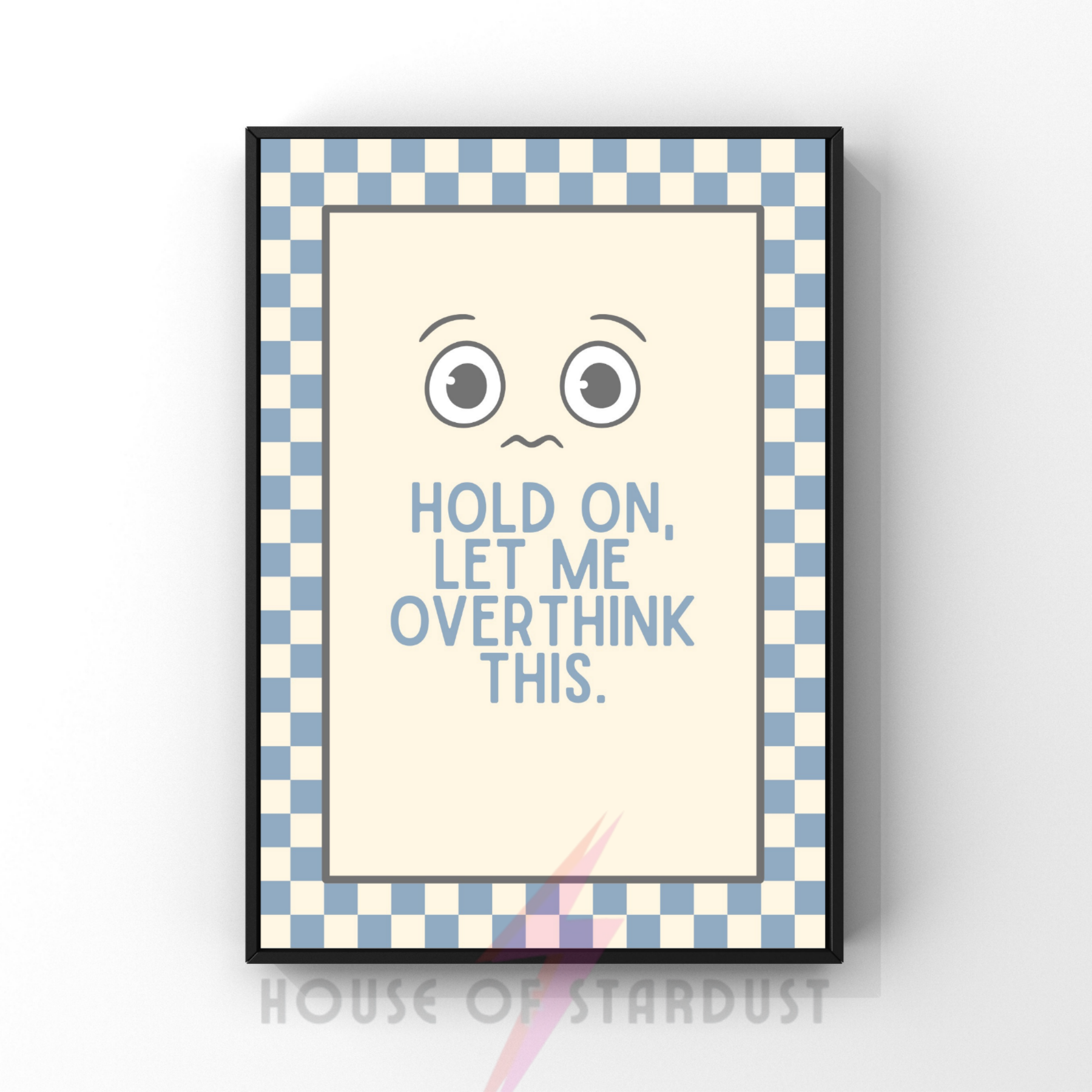 let me overthink think this | checkerboard pastels collection print