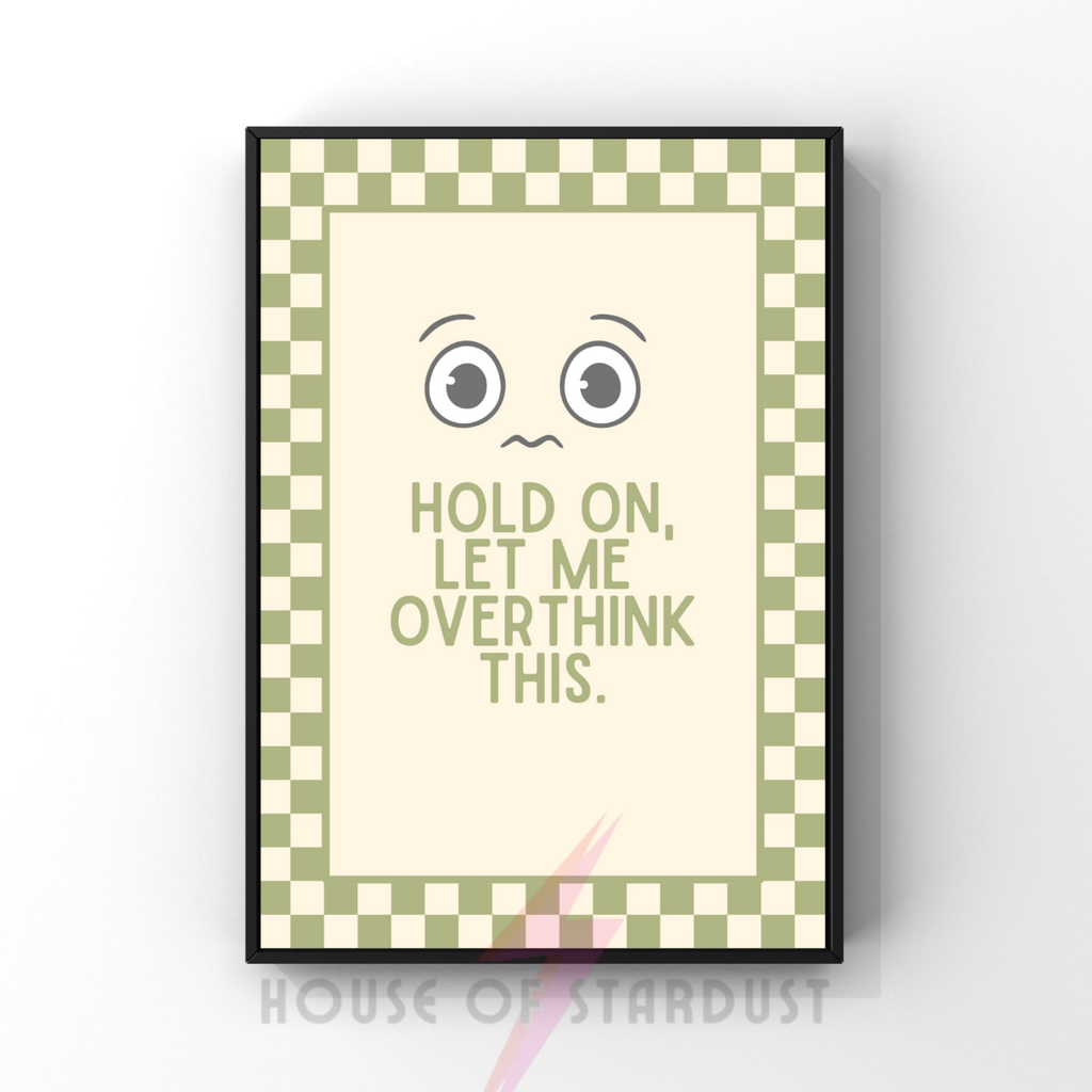 let me overthink think this | checkerboard pastels collection print