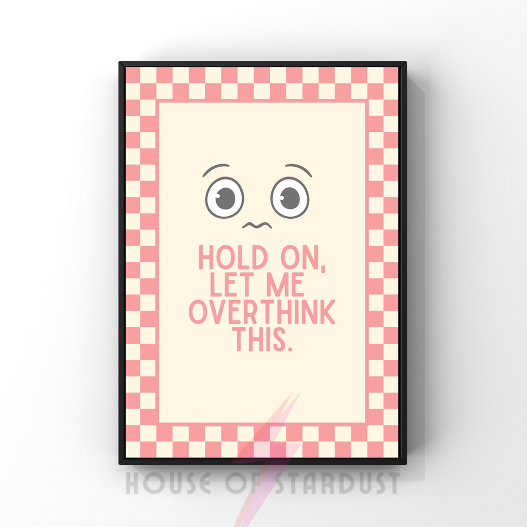 let me overthink think this | checkerboard pastels collection print