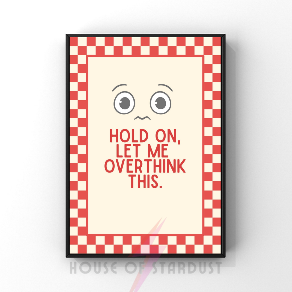 let me overthink think this | checkerboard pastels collection print