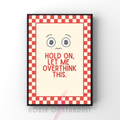 let me overthink think this | checkerboard pastels collection print