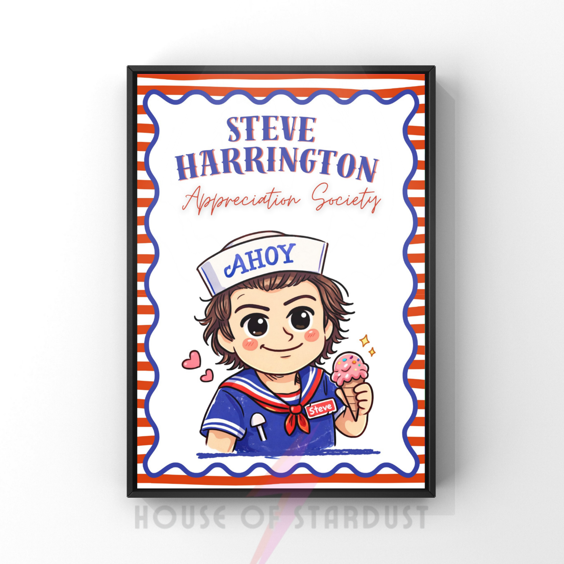 Steve | stranger things doodle art print