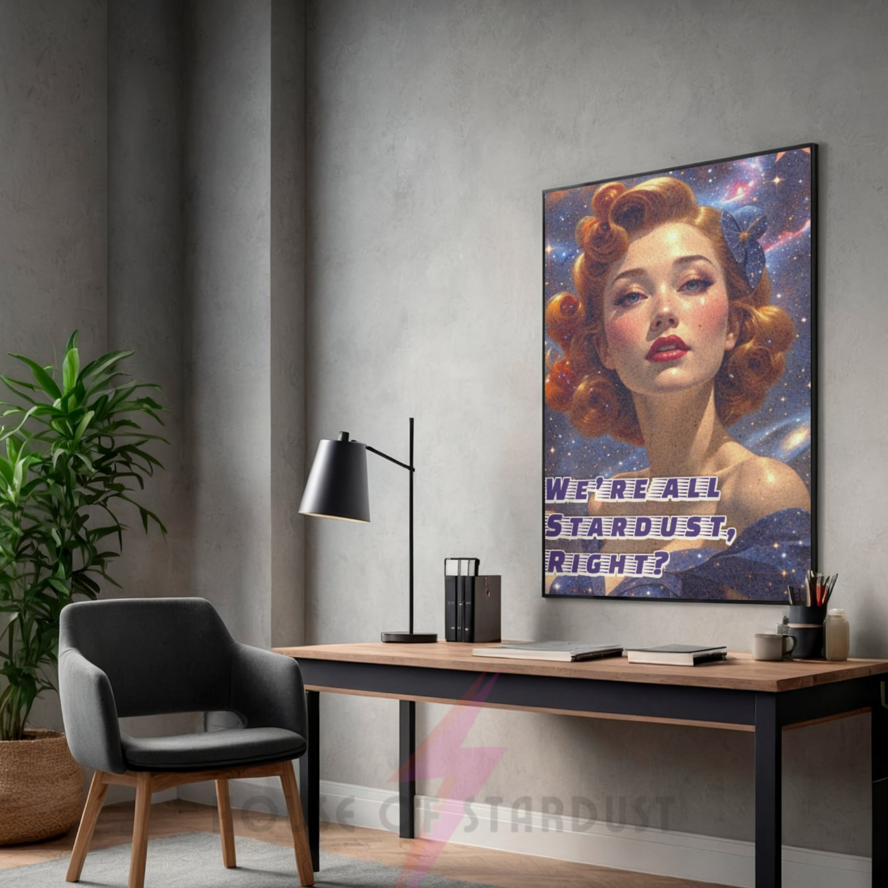 We're all stardust right? | Celestial galaxy housewife Print