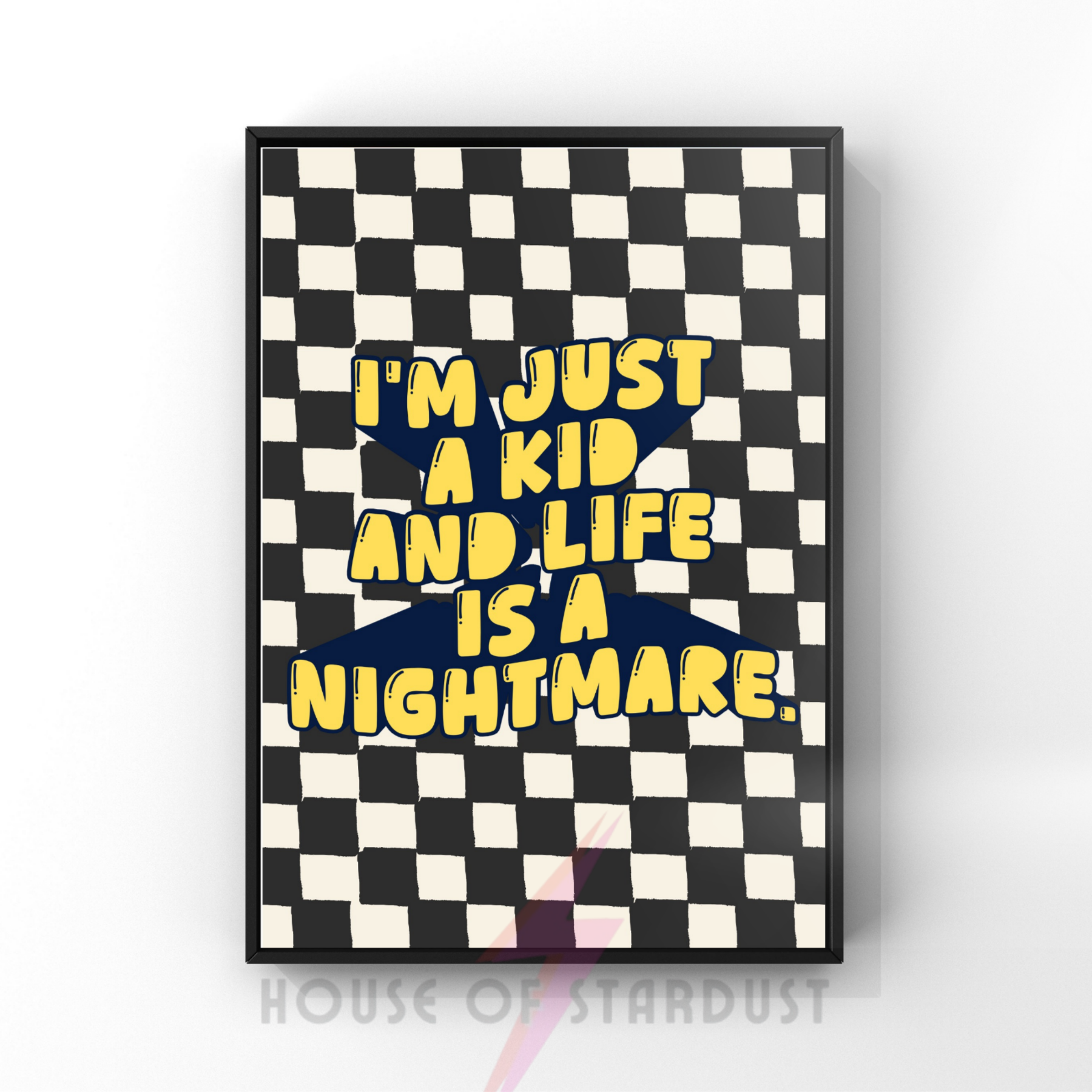 I'm just a kid | Simple plan Inspired emo Music Print