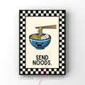 Noods | Kitsch Kitchen checkerboard retro collection print
