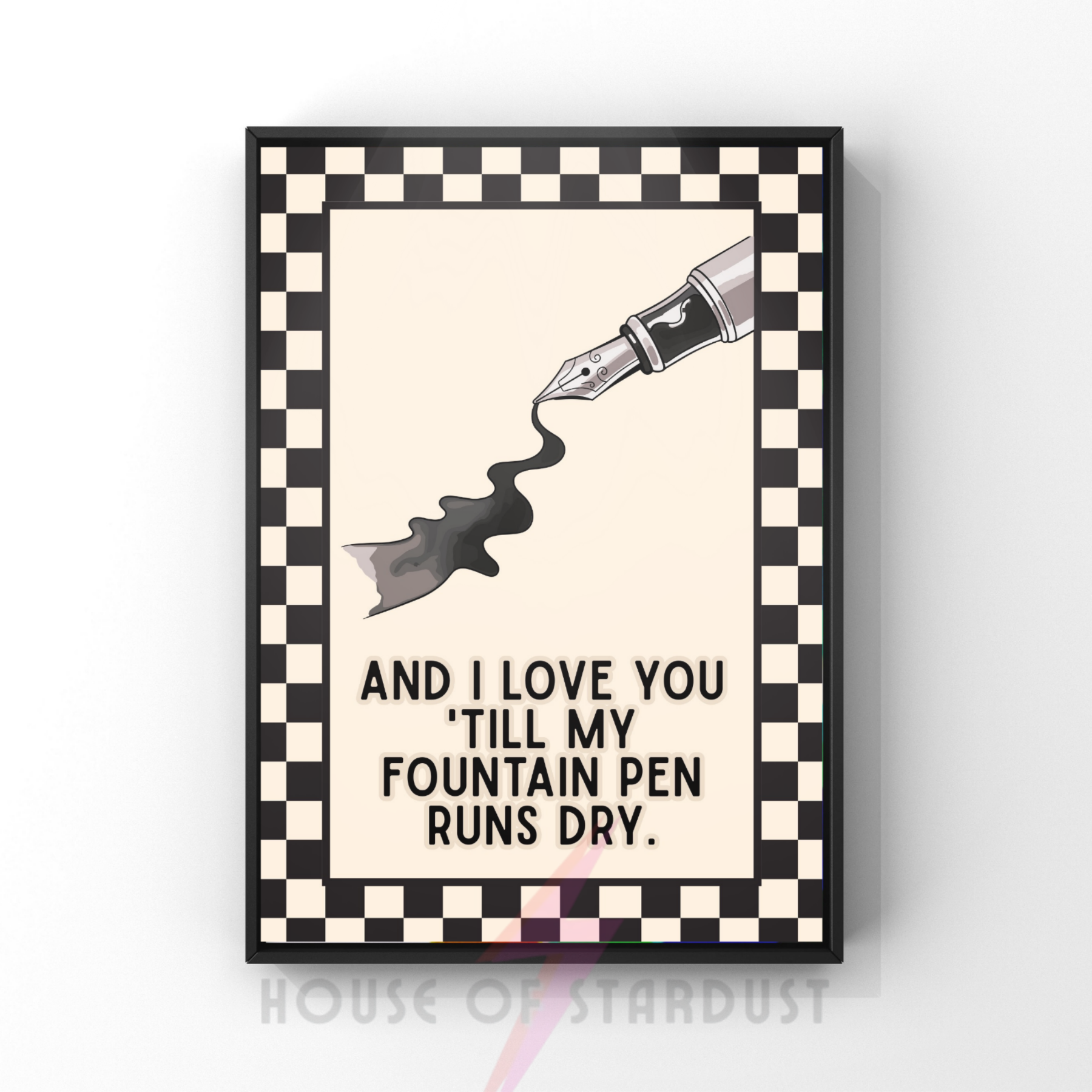 Fountain pen | indie music print