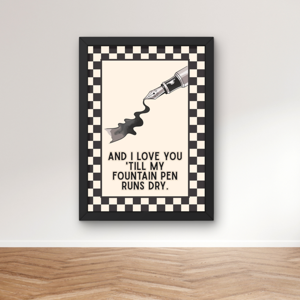 Fountain pen | indie music print