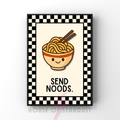 Rude Noods | Kitsch Kitchen checkerboard retro collection print