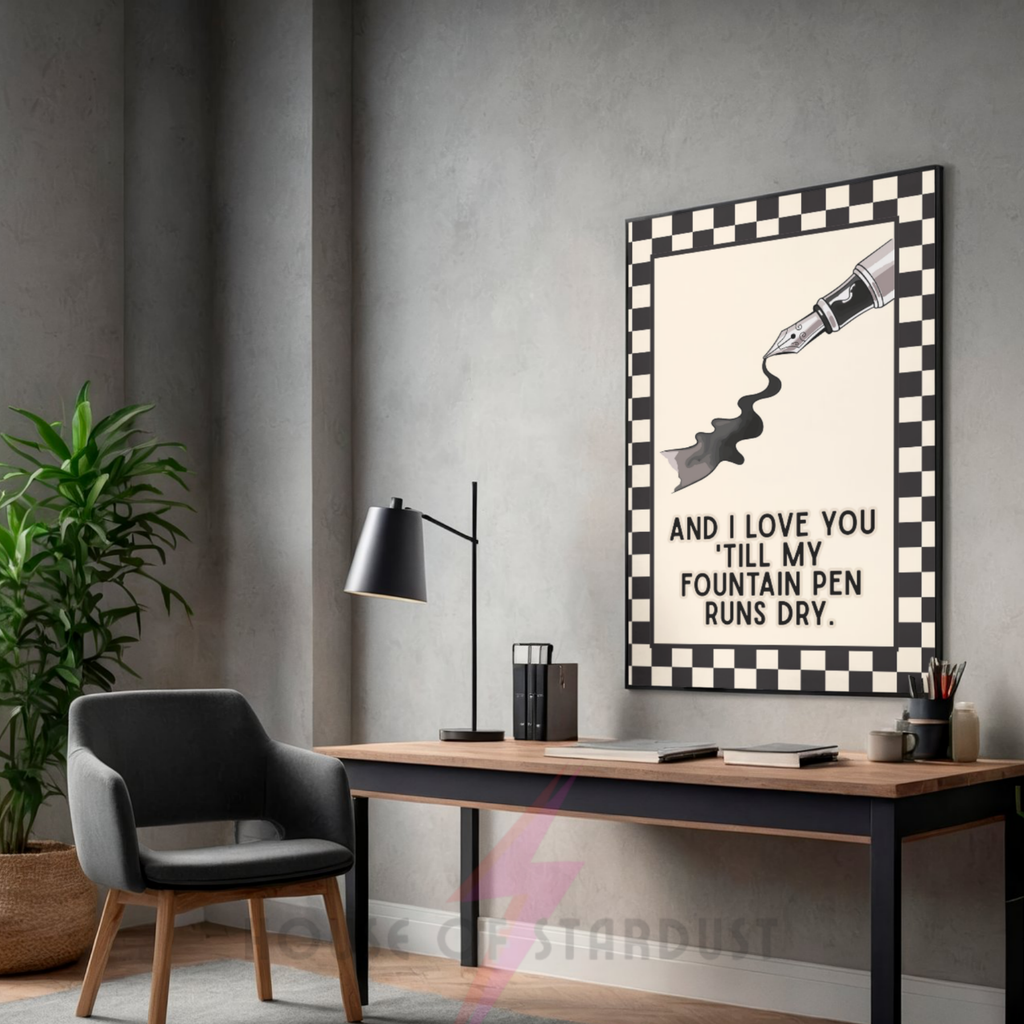 Fountain pen | indie music print