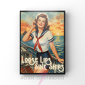 Loose lips | Sailor girl Retro feminist Housewife Humour Print